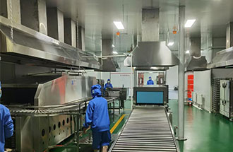 9月2日，黑龍江中央大廚房裝修凈化工程收尾中