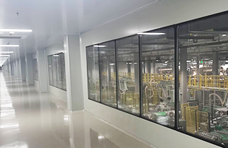 3月11日，陜西秦帝鮮集食品有限公司生產(chǎn)車間一樓凈化工程收尾中-志遠(yuǎn)凈化工程項目進度。